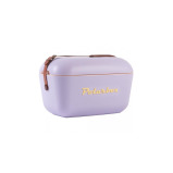 Polarbox 20L Classic Cooler Box with Leather Strap, Rigid Thermal Insulated Ice for Beach, Picnic Party Convertible Lid, Lialc yellow - 1 miniature