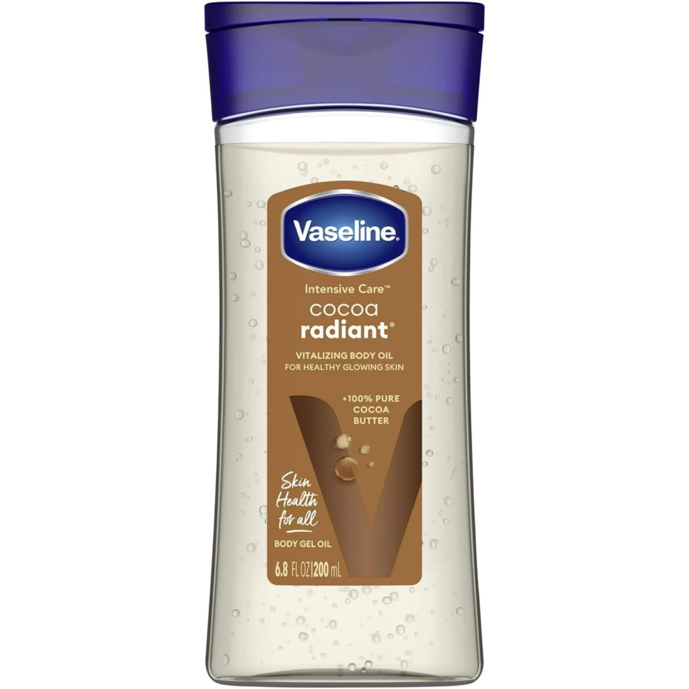 Vaseline, Intensive Care Body Gel Oil, Cocoa Radiant, 200ml, Pack of 6 - 1