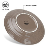 Fissman 2-Piece Plates Firmina Brown 21cm New Bone China - 2 miniature