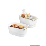 Wenko Organizer with Wooden Handle Medium White - 2 miniature