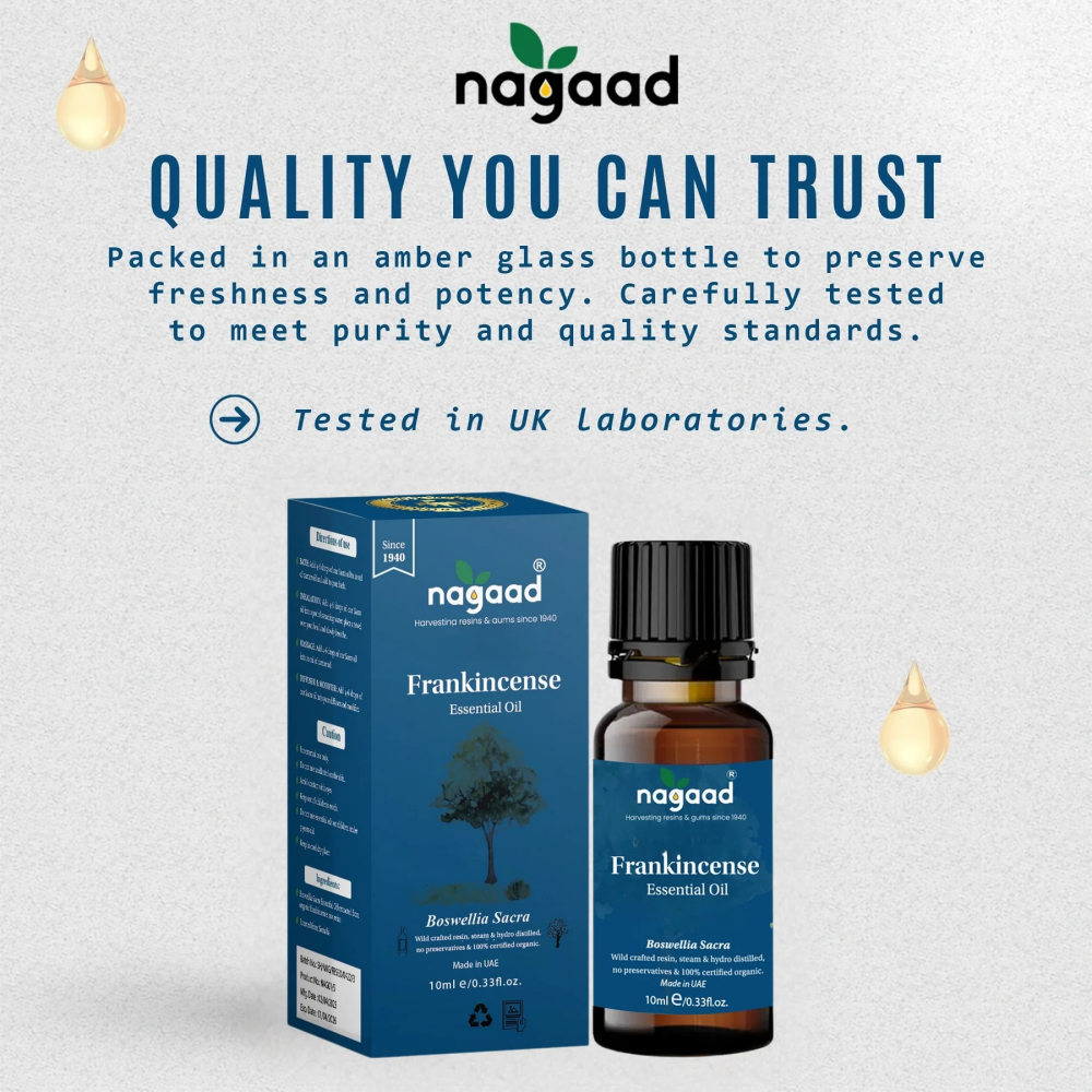 Эфирное Масло Nagaad Frankincense Boswellia Sacra — СЕРТИФИЦИРОВАНО USDA, 100% Чистое Натуральное Органическое - 2