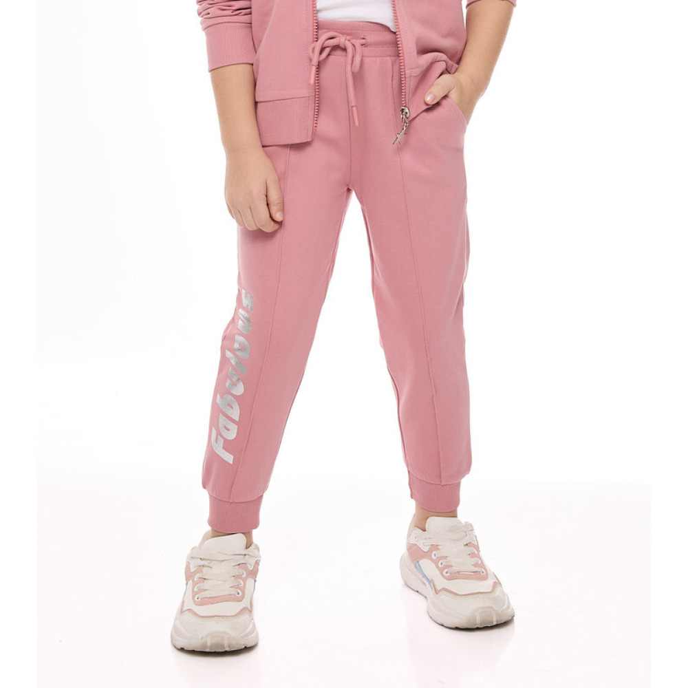 Girl's 2-Piece Set, Long Sleeves Fullzipper Hoodie & Jogger (7-8 yrs), Pink - 5