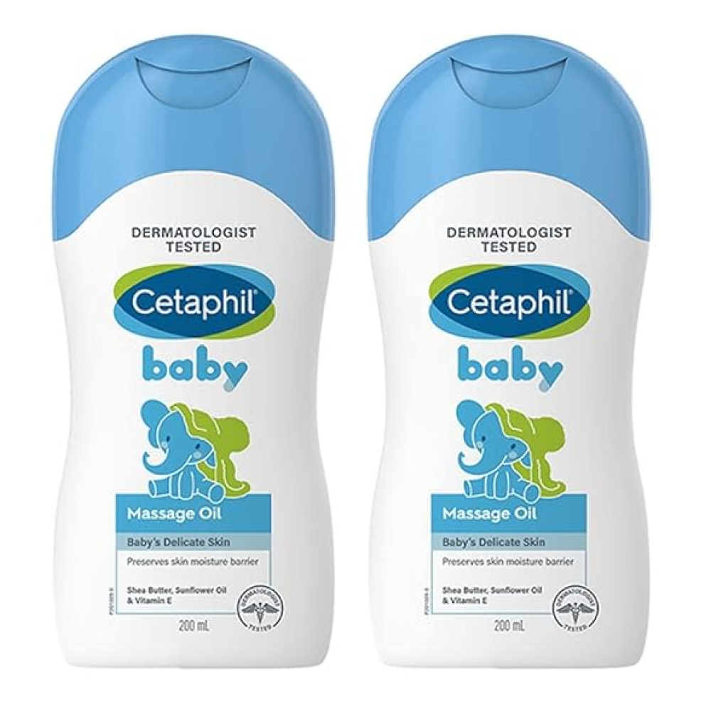 Cetaphil Baby, Massage Oil, 200 ml x 2 pcs - 1