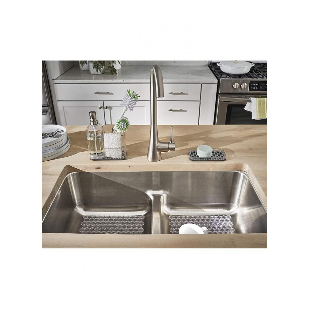 منظم فرش إسفنجة حوض سداسي من سبيكتروم مع مضخة صابون - 4