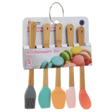 HomePro Silicon Baking Set Wooden - 3 miniature