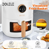 ZOLELE ZA004 Electric Air Fryer 4.5L Capacity Non-Stick Coating Frying Basket Knob Control Temperature 80-200 Degree Celsius 4D Hot Air Circulation - 4 miniature