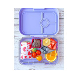 Yumbox Panino 4-Compartment Leakproof Bento Box Purple - 4 miniature