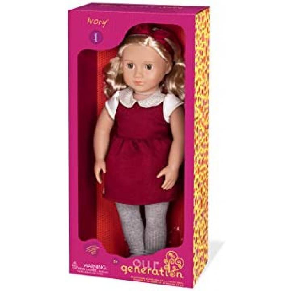 Our Generation BD31237Z Ivory 18 inch Holiday-Themed Fashion Doll for Kids Age 3 and Up - 4