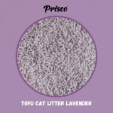 Prisco \/ Tofu Cat Litters Set of 4 Packs Scents: Green Tea, Lavender, Original, Charcoal - 5 miniature