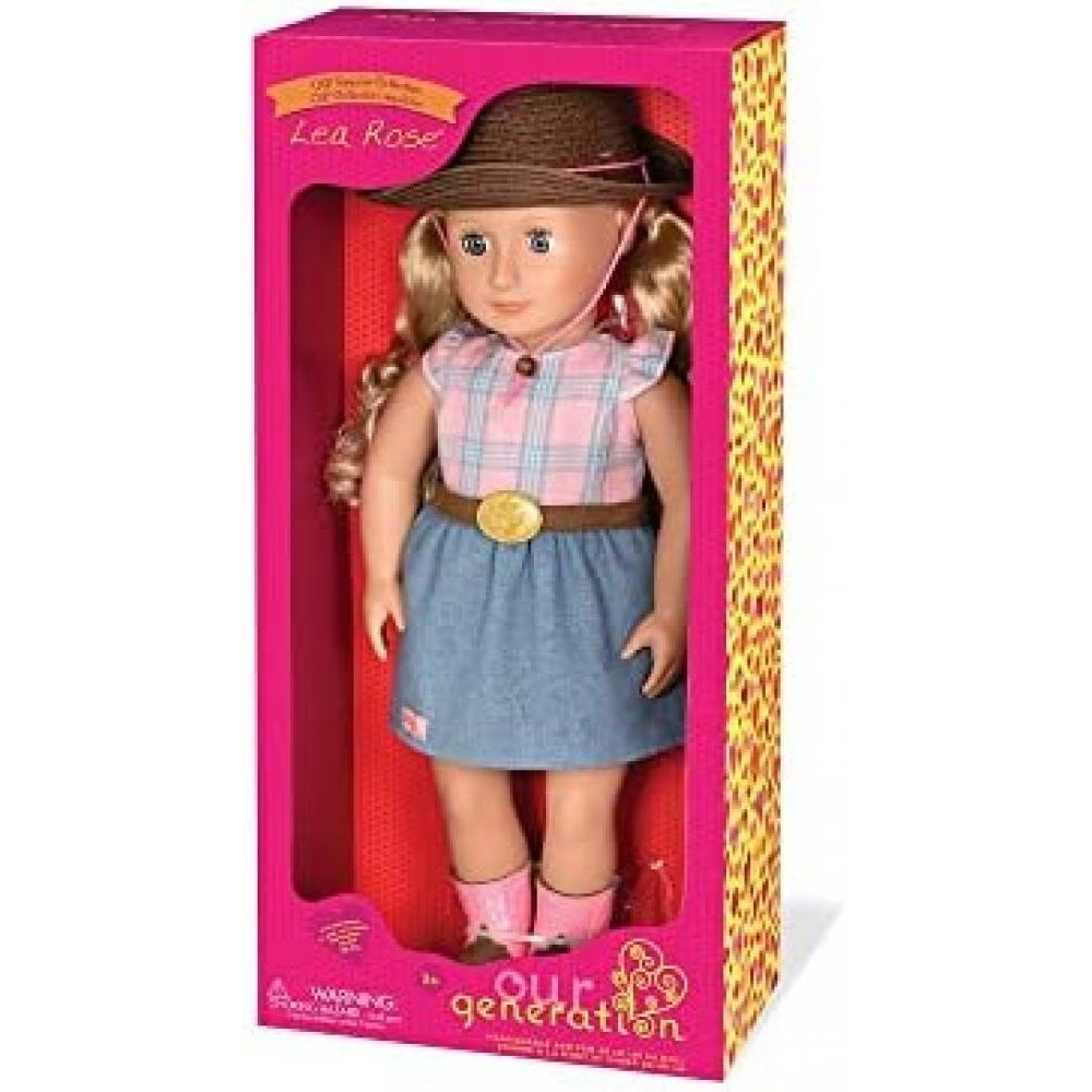 Our Generation Lea Rose Cowgirl Doll with Skirt - 3