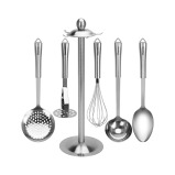 Fissman 6-Piece Kitchen Tools Set Bergamo Stainless Steel - 2 miniature