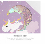 Generic / Notebook, Cute unicorn, 160 pages, Purple - 4 miniature