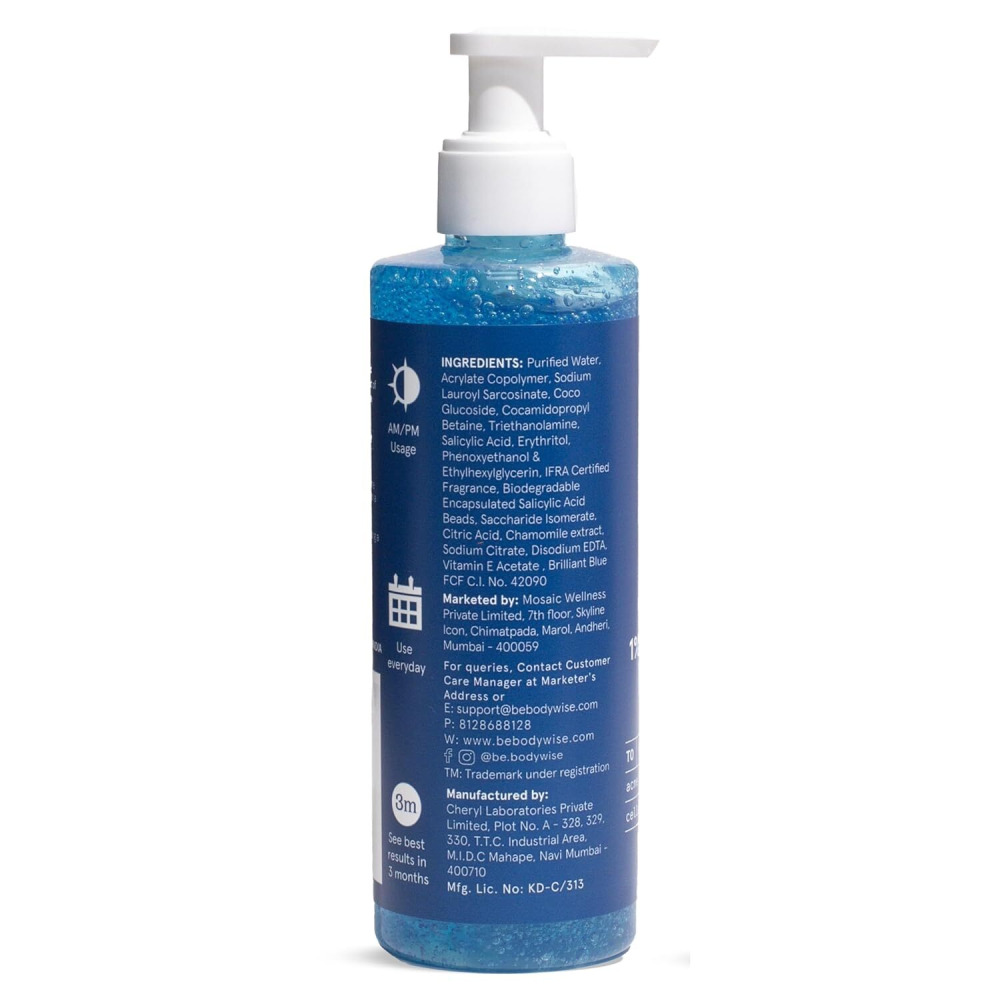 Be Bodywise 1% Salicylic Acid Body Wash Gel 250ml - 2