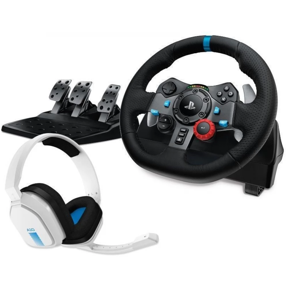 LOGITECH G29 Racing Wheel с Педалями И ИГРОВОЙ ГАРНИТУРОЙ Astro A10 В комплекте - 1