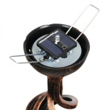 Exhart Solar Pearlized Glass Honeycomb Garden Stakes Clear - 3 miniature