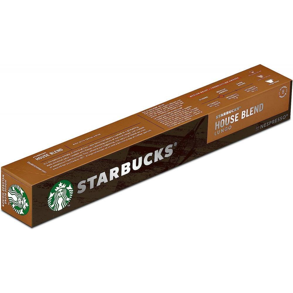 Starbucks / Coffee capsules, House blend by Nespresso, 10 pcs, 2.01 oz (57 g) - 2