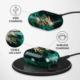 BURGA Elegant Protective Case For AirPods Pro 2nd Generation Cover Charging Case LED Visible Emerald Pool Hard Plastic Wireless Charger Case Cover - 3 miniature