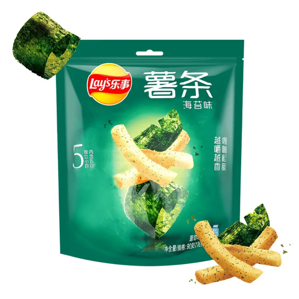 Lay's Premium Seaweed crispy French Fries Chips 90g - 1