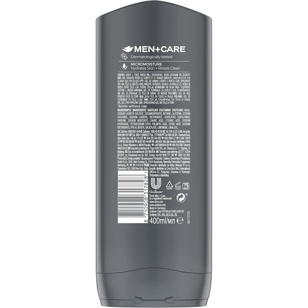 Dove Men + Care Cool Fresh Shower Gel, 400 ml - 2
