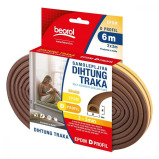 Beorol / Tape, Sealing tape self adhesive 'D' profile, brown, 2x3 m - 3 miniature
