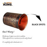 Mr. Copper King Antique Engraved Copper Tumbler 300ml Single - 4 miniature