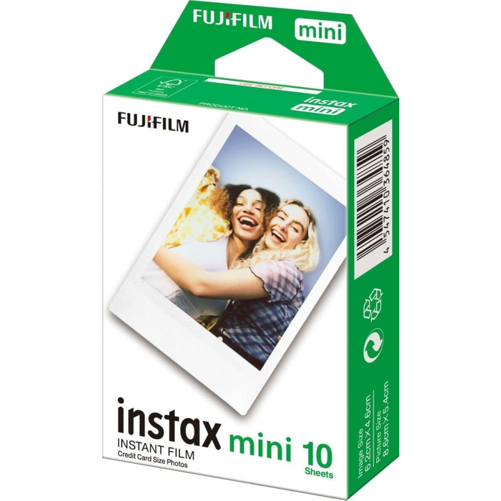 Fujifilm Party pack, Instax Film Mini, bundle of 10 packs, 100 Shot film White border - 2