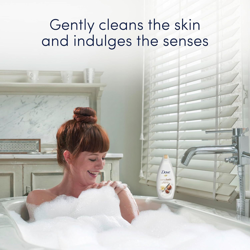 حمام من دوف بيورلي بامبرينج، زبدة الشيا والفانيليا الدافئة، 450 مل - 5