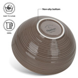 Fissman 2-Piece Bowls Firmina Brown 14.5x7cm / 620ml New Bone China - 2 miniature