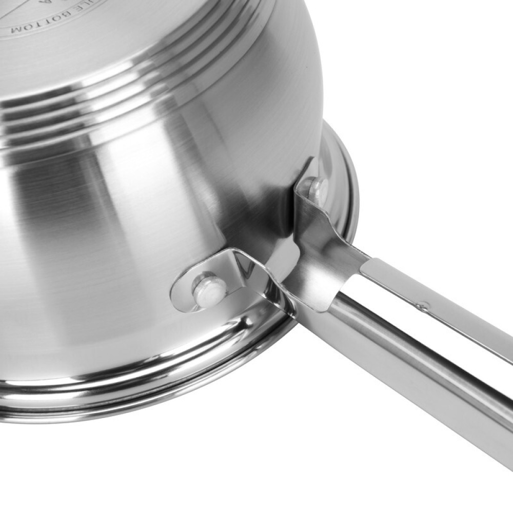Fissman Saucepan Felina 14cm/1.1LTR With Lid Stainless Steel - 6
