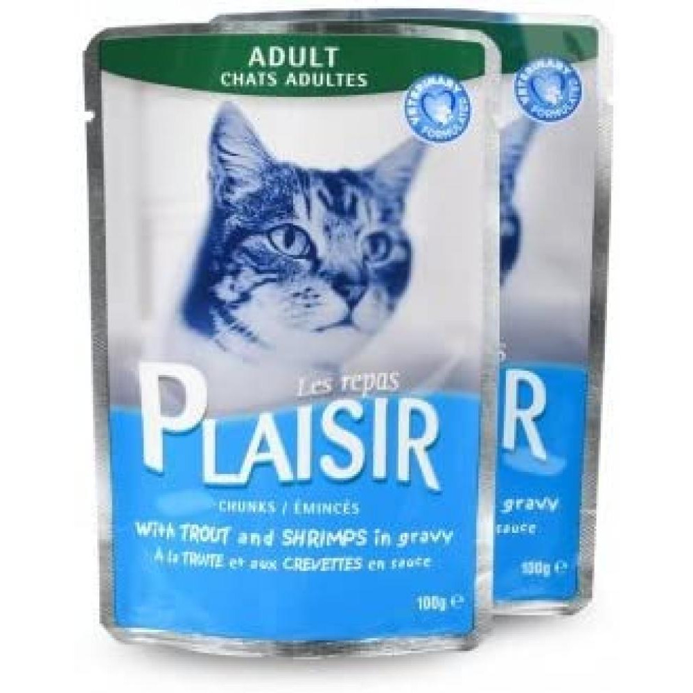 Plaisir / Cat food, Cats chunks in gravy, 12 x 3.5 oz (100 g) - 5