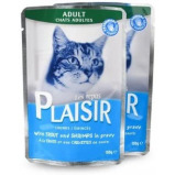 Plaisir / Cat food, Cats chunks in gravy, 12 x 3.5 oz (100 g) - 5 miniature