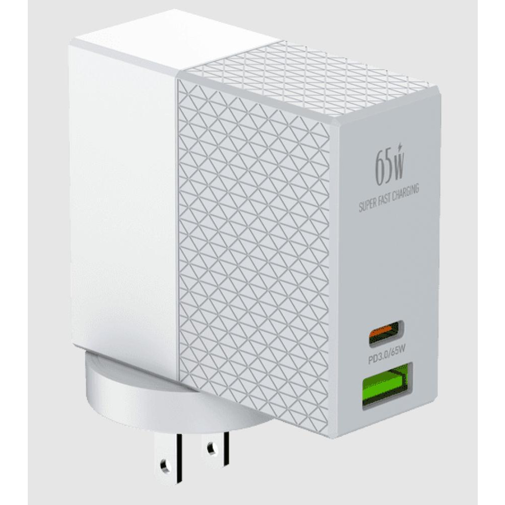 ДОМАШНЕЕ ЗАРЯДНОЕ УСТРОЙСТВО ISAFE PD 65 ВТ С ВИЛКОЙ UK+EU+US A2620C - 1