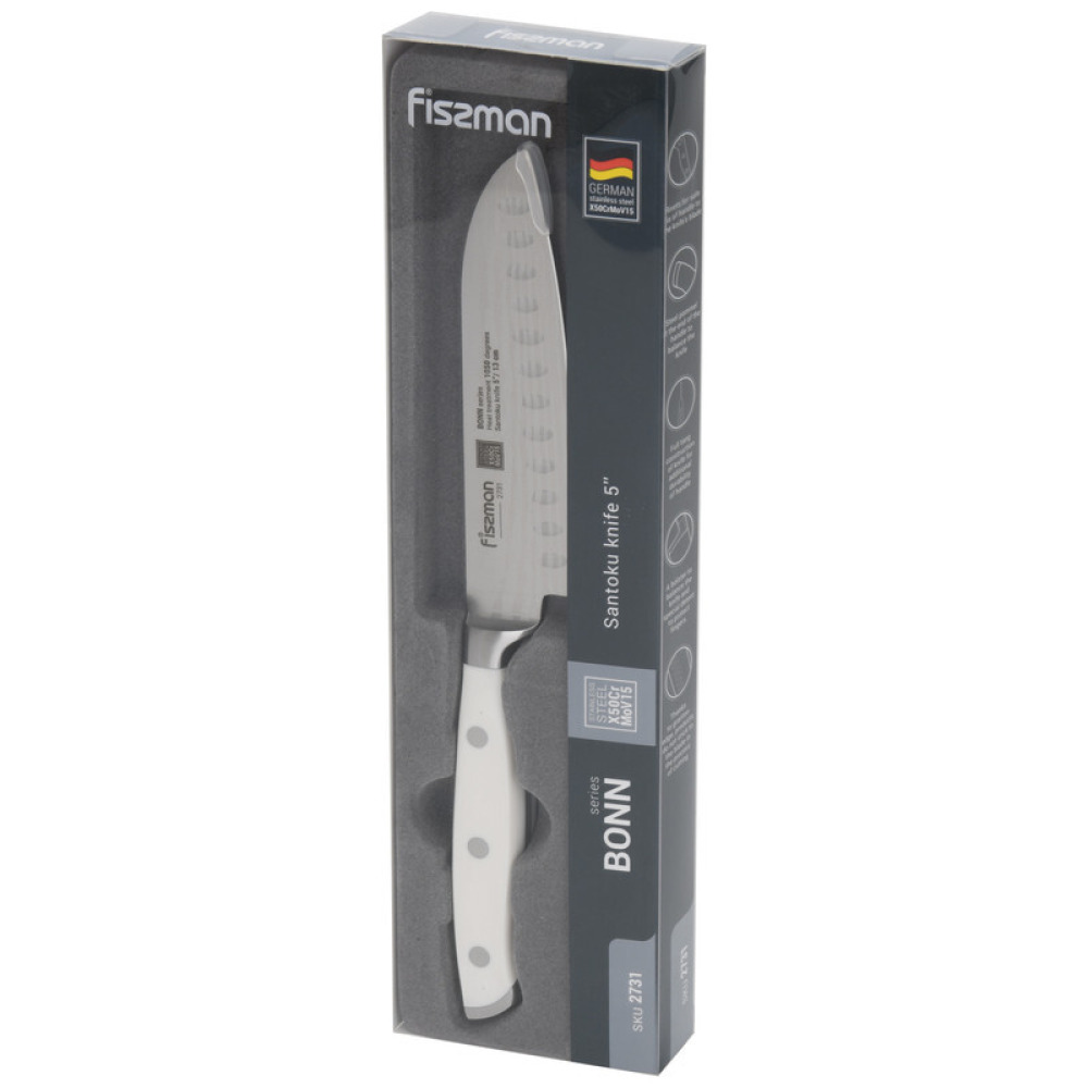 Fissman 5'' Santoku Knife Bonn Stainless Steel - 7