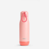 Zoku Vaccum Insulated Double Walled Powder Coated Stainless Steel Bottle,  Pink,  500ml - 1 miniature