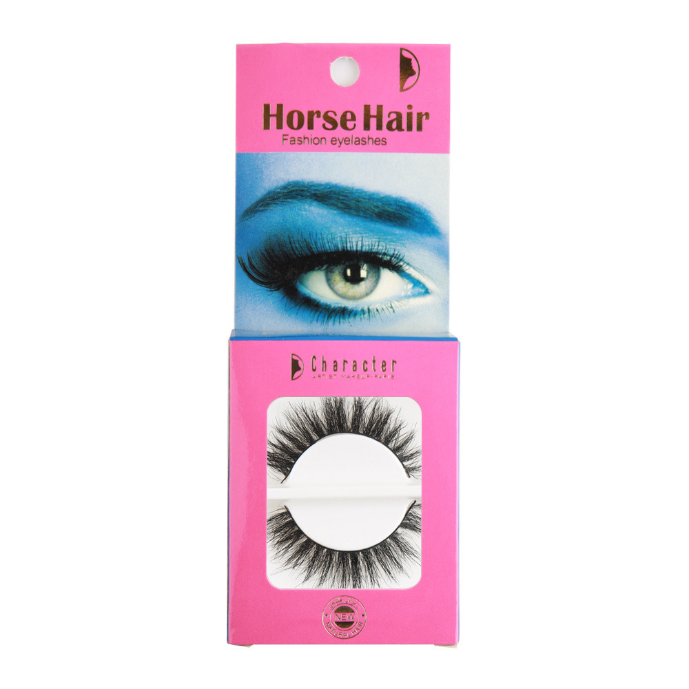 Character Horse Hair Fashion Eyelashes  Black  - HH008 - 1