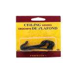 Panacea Pack Of 5 Black Ceiling Hook - 1 miniature