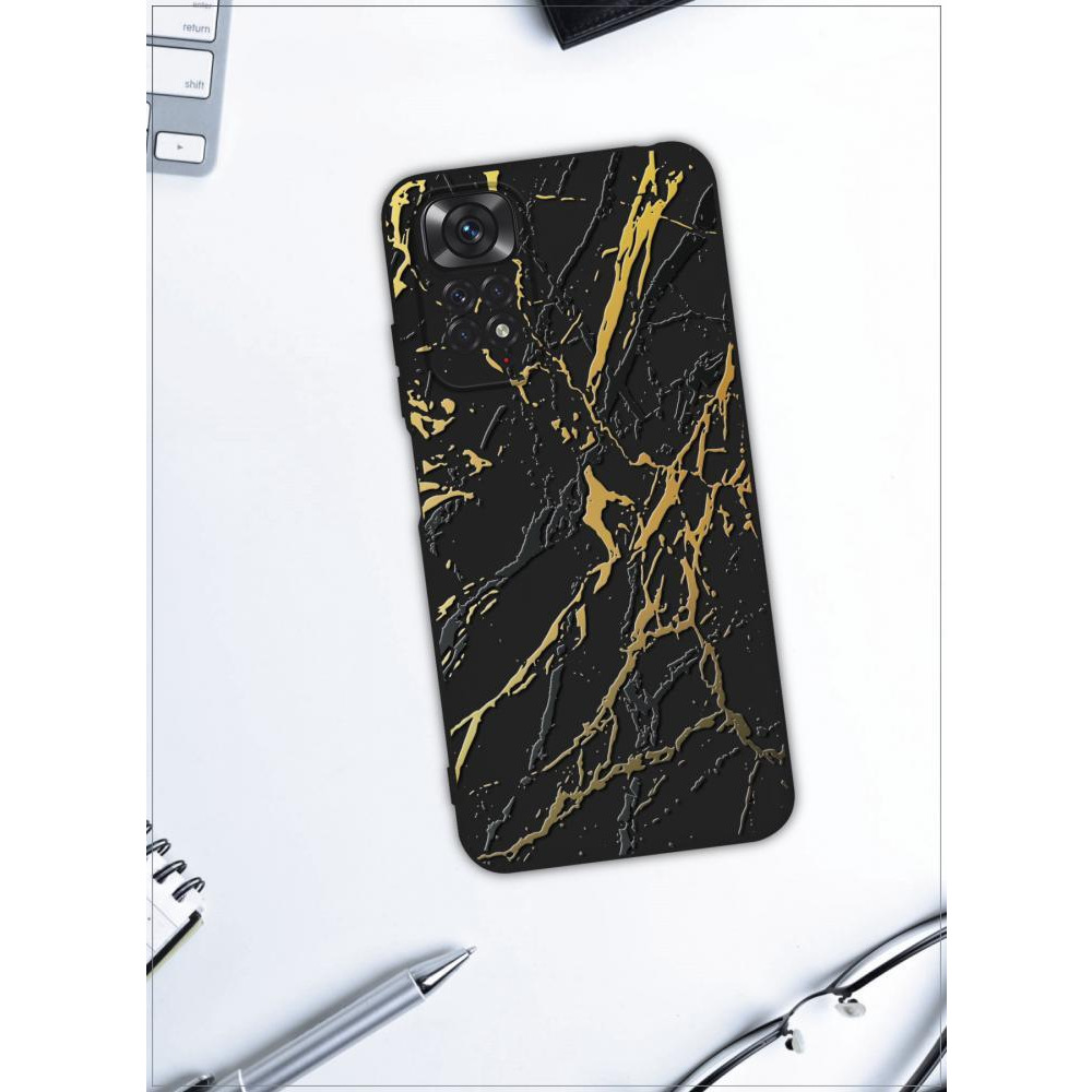 Protective Case Cover for Xiaomi Redmi Note 11 (4G) Golden Marble - 4