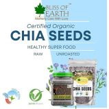 Bliss of Earth Organic Raw Chia Seeds For Weight Loss 600gm - 5 miniature