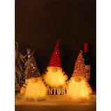 СВЕТОДИОДНЫЙ Плюшевый Ночник Ручной Работы С очаровательным Дизайном Для украшения ЕЛКИ, КАМИНА и Столешницы - 4 miniature