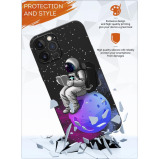 غطاء واقٍ لهاتف apple Iphone 12 PRO رائد فضاء يحمل كتابًا - 3 miniature