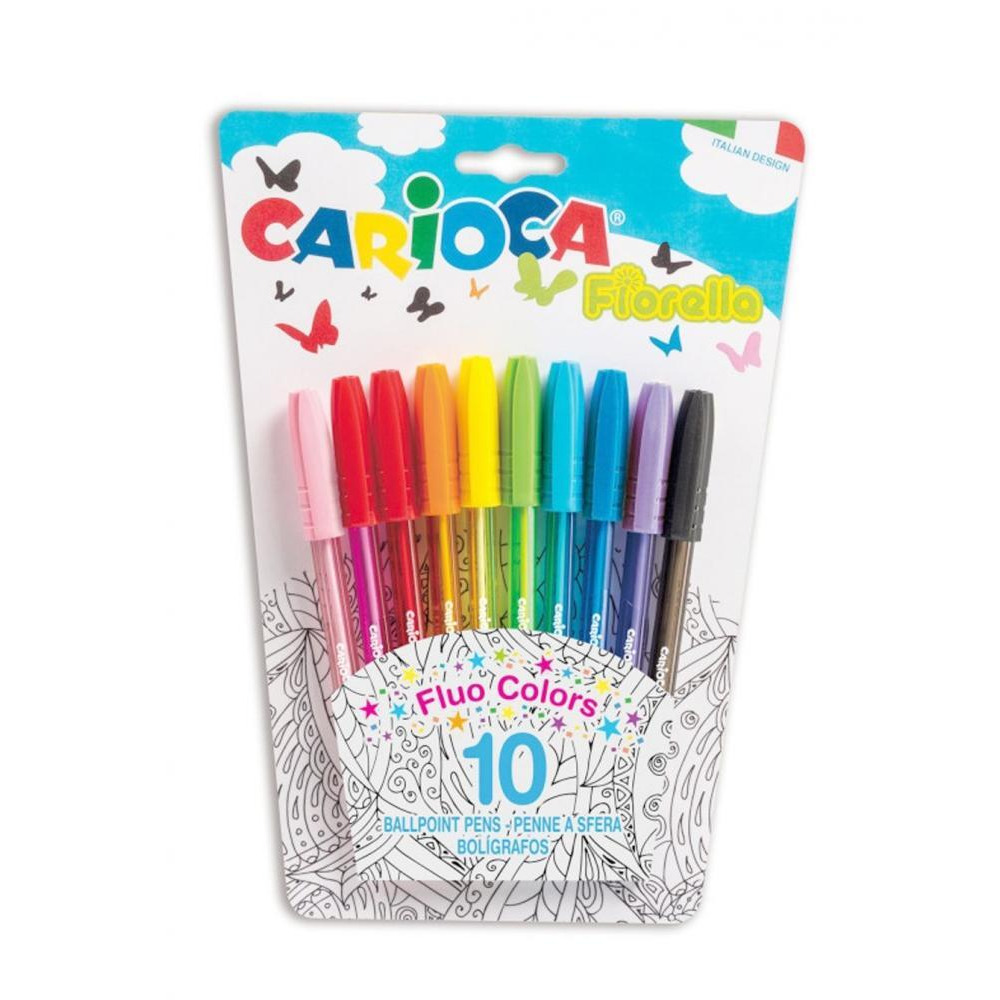 Carioca Fiorella Pen Pack of 10 - 2