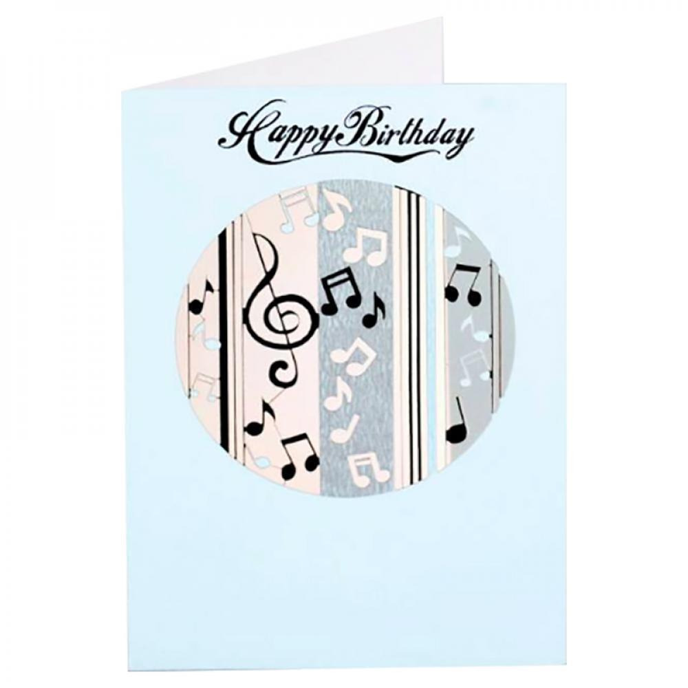 Musical Notes Birthday Card - 1