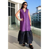 Asian SPIRIT، فستان طويل بنفسجي Bell ROSE، مقاس موحد (XS-XL) - 1 miniature