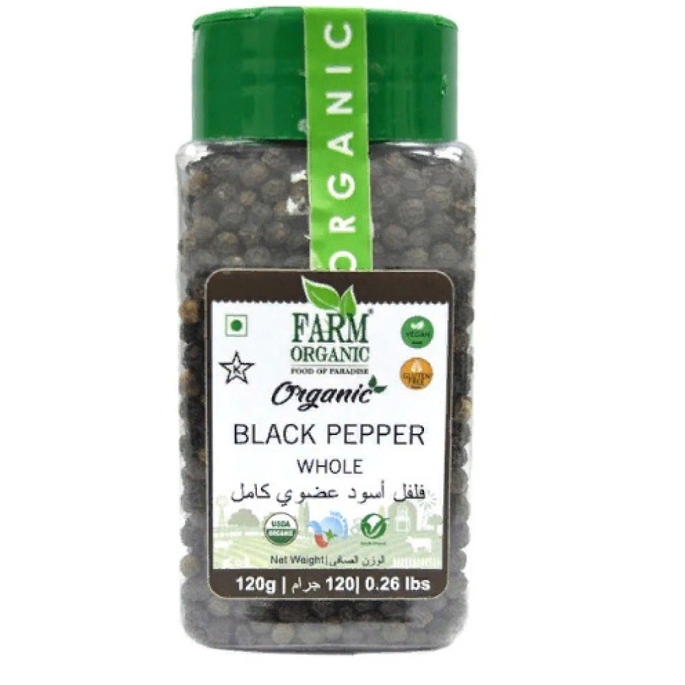 Farm Organic Black Pepper Whole 120 g - 1