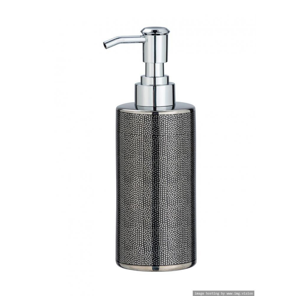 Wenko Soap Dispenser Mod. Nuria Silver/Anthracite - 1