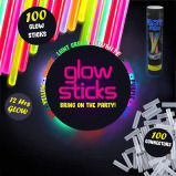 Swipply / Glow sticks, Party supplies set of 200 stick, 8 colors - 4 miniature