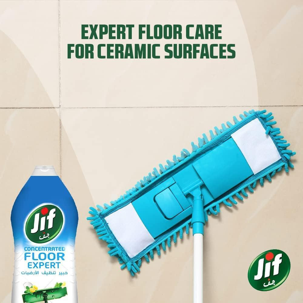 Jif / Floor cleaner, Concentrated floor expert ceramic, Lemon mint and baking soda, 3.30 lbs (1.5 l) - 2