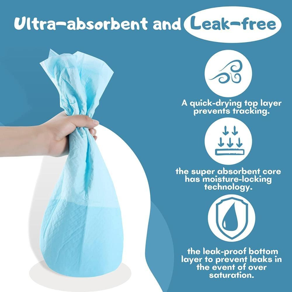 Dog and puppy training pads, Mosycle, Disposable, Ultra absorbent, Leak-proof, Size XL, 60x90 cm (20 pcs) - 3