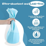 Dog and puppy training pads, Mosycle, Disposable, Ultra absorbent, Leak-proof, Size XL, 60x90 cm (20 pcs) - 3 miniature