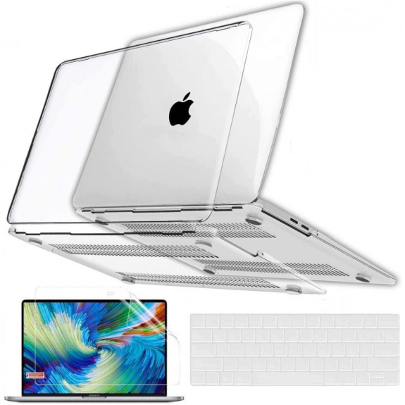 GVTECH / Case, For Macbooks Pro 13 in, Plastic, Hard shell cover, Crystal clear